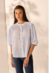 CAPRI SHIRT - sky stripe